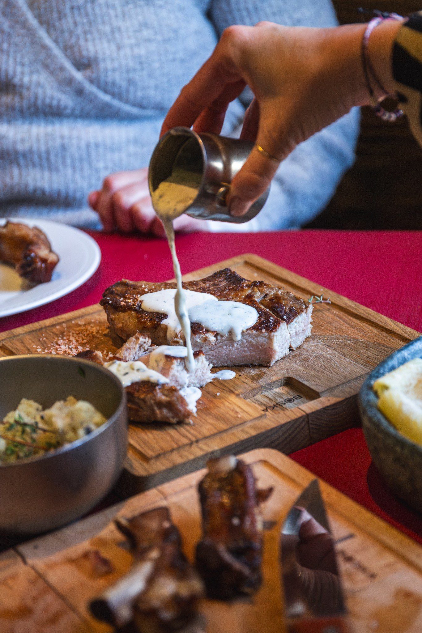 Pièce de viande servie à La Gourmandine